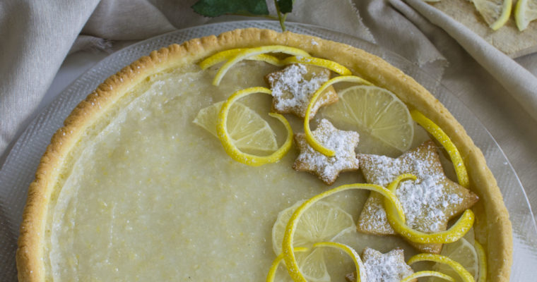 CROSTATA CON CREMA AL LIMONE E MANDORLE