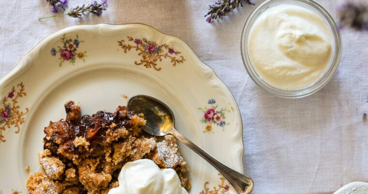 CRUMBLE DI PESCHE E CIOCCOLATO