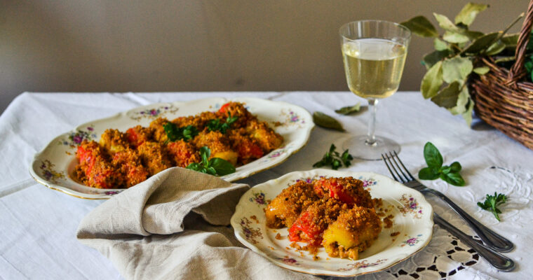INVOLTINI DI PEPERONI GRATINATI