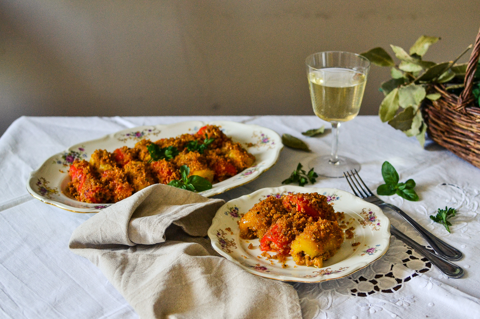 INVOLTINI DI PEPERONI GRATINATI